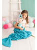 Crochetts 2-delige set: benendeken met pop "Doll Lili" blauw