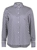 Eterna Blouse donkerblauw/wit