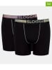 Sloggi 2er-Set: Boxershorts in Schwarz