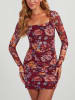 LA Angels Kleid in Bordeaux