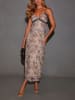 LA Angels Kleid in Camel/ Schwarz