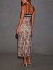 LA Angels Kleid in Camel/ Schwarz