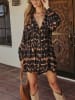 LA Angels Kleid in Schwarz/ Camel