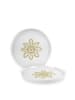 ppd Dessertbord "Atelier Cristal" wit/goudkleurig - Ø 15 cm
