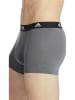 adidas Bokserki (3 pary) w kolorze szaro-różowo-czarnym