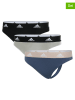 adidas 3-delige set: strings blauw/grijs/zwart