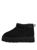 s.Oliver Leder-Boots in Schwarz