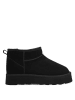 s.Oliver Leder-Boots in Schwarz