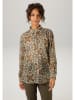 Aniston Blouse beige/rood/lichtbruin