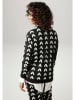 Aniston Sweatshirt zwart/wit