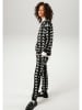 Aniston Sweatshirt zwart/wit