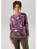 Aniston Bluza w kolorze fioletowo-oliwkowym