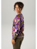 Aniston Bluza w kolorze fioletowo-oliwkowym