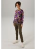 Aniston Bluza w kolorze fioletowo-oliwkowym