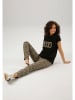 Aniston Broek lichtbruin/zwart