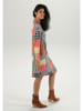 Aniston Jurk zwart/rood/geel