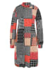 Aniston Jurk zwart/rood/geel
