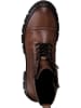 s.Oliver Leder-Boots in Braun
