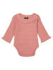 Noppies Body dzianinowe "Fechain" w kolorze jasnoróżowym
