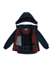 Peek U Functionele winterjas "Kiran" donkerblauw/rood