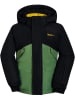Peek U Functionele winterjas "Kiran" zwart/groen