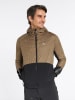 Ziener Hybridjacke "Nakos" in Hellbraun/ Schwarz