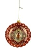 Kersten Christbaumkugel ''Stone'' in Orange - (H)11 cm