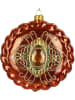 Kersten Christbaumkugel ''Stone'' in Orange - (H)11 cm
