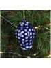 Kersten 4er-Set: Christbaumkugeln ''Jar'' in Blau - (H)8 cm