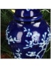 Kersten 4-delige set: kerstballen "Jar" blauw - (H)8 cm