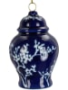 Kersten 4er-Set: Christbaumkugeln ''Jar'' in Blau - (H)8 cm
