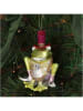 Kersten Kerstbal "Kikker Groom" groen - (H)12 cm