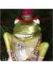 Kersten Kerstbal "Kikker Groom" groen - (H)12 cm