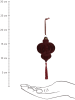 Kersten Kerstbal rood - (B)10 x (H)10 x (D)5 cm
