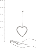 Kersten 2-delige set: decoratieve hangers zilverkleurig - (L)8 x (B)8 cm
