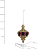 Kersten 2-delige set: kerstballen meerkleurig - (B)8 x (H)14 x (D)8 cm