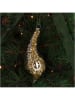 Kersten 2er-Set: Christbaumkugeln ''Feather'' in Gold - (H)16 cm