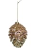 Kersten Kerstbal ''Pine Cone'' goudkleurig - (H)13 cm