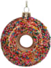 Kersten Kerstbal ''Donut'' meerkleurig - (H)10 cm