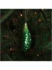 Kersten 2-delige set: kerstballen ''Bean'' groen - (H)11,6 cm