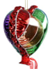 Kersten Kerstbal ''Heart Rainbow'' meerkleurig - (H)11 cm