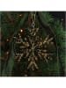 Kersten 4-delige set: decoratieve hangers ''Snowflake'' goudkleurig/zwart - Ø 13 cm