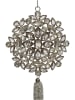 Kersten 4-delige set: decoratieve hangers ''Flower'' zilverkleurig - (L)26 x (B)10 cm