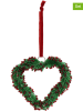 Kersten 4-delige set: decoratieve hangers ''Heart'' rood/groen - (L)12 x (B)12 cm