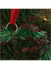 Kersten 4-delige set: decoratieve hangers ''Heart'' rood/groen - (L)12 x (B)12 cm