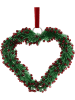Kersten 4-delige set: decoratieve hangers ''Heart'' rood/groen - (L)12 x (B)12 cm