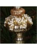 Kersten 2-delige set: kerstballen ''Icicle'' goudkleurig - (B)6 x (H)14 x (D)6 cm