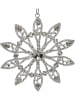 Kersten 4-delige set: decoratieve hangers ''Star'' zilverkleurig - Ø 12 cm