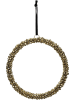 Kersten 2-delige set: decoratieve hangers ''Bells Wreath'' goudkleurig - Ø 20 cm
