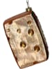 Kersten Kerstbal ''Emmentaler'' goudkleurig - (H)11,4 cm